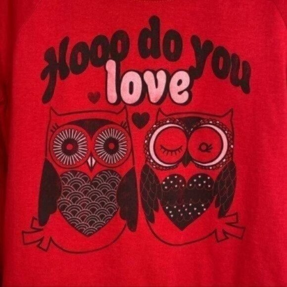HOOO do you Love owls fifth sun t-shirt long sleeve size medium - Picture 7 of 8
